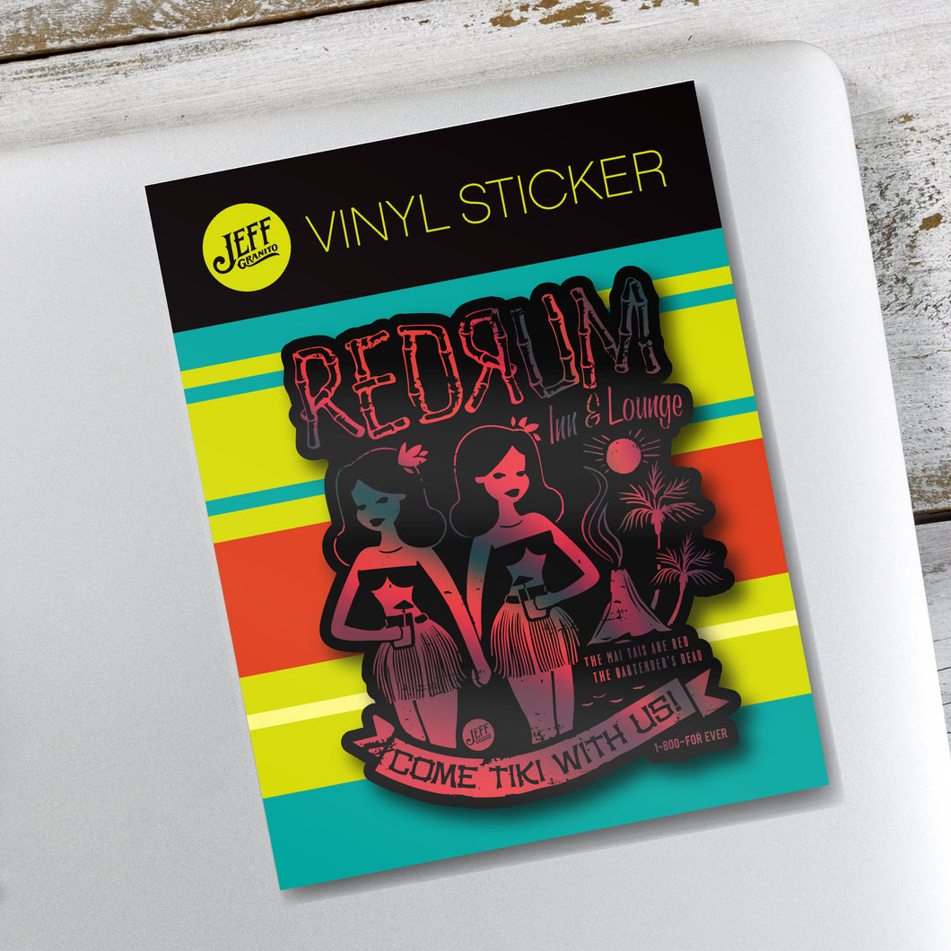 Jeff Granito's 'Red Rum Holographic' Vinyl Sticker - Ready to Ship!