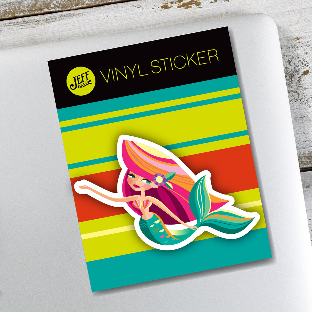 Jeff Granito's 'Littlest Mermaid' Vinyl Sticker - Ready to Ship!