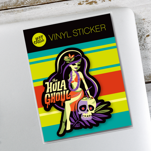 Jeff Granito's 'Hula Ghoul' Vinyl Sticker - Ready to Ship!