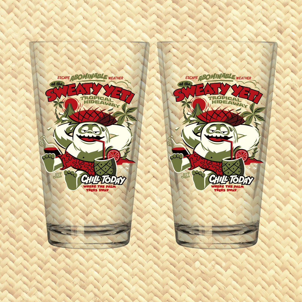 Jeff Granito's 'Sweaty Yeti' Pint Glass (1) - Pre Order