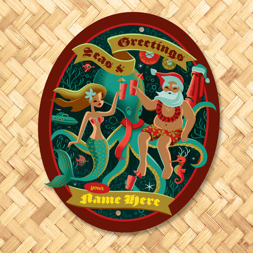 Jeff Granito's 'Seas & Greetings' Personalized Metal Sign - Limited Time Pre-Order