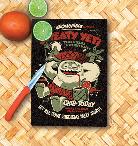 Jeff Granito's 'Sweaty Yeti' Glass Cutting Board - Rolling Pre-Order / Ready to Ship!