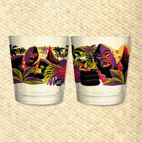 Jeff Granito's 'Tiki Kong' Mai Tai Cocktail Glass - Pre Order