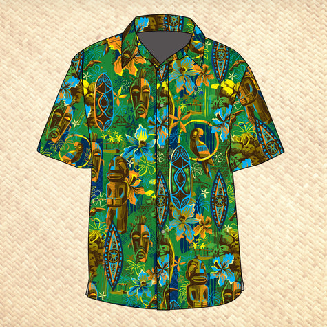 TikiLand Day 2027 'Adventure Awaits' Modern Fit Button-Up Shirt - Unisex - Pre-Order! (FREE SHIPPING in U.S.)
