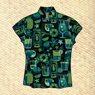 Jeff Granito's 'Toucan Trader 2nd Edition' - Classic Aloha Button Up-Shirt - Womens - Ready to Ship!