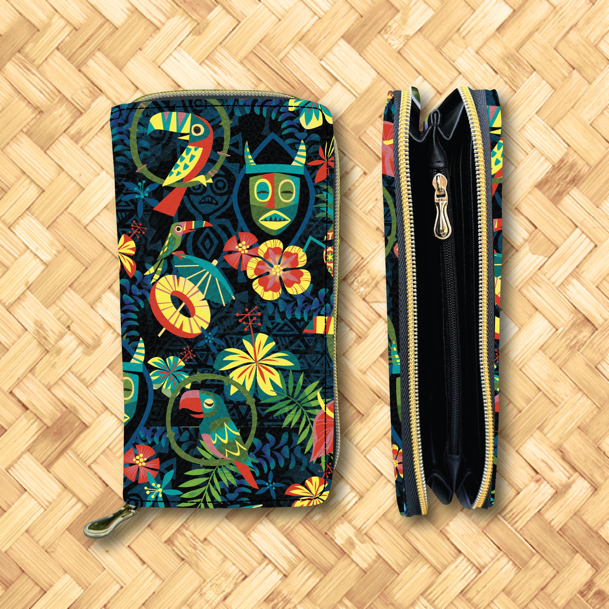 TikiLand Day 2026 'Tropic Hideaway' Zippered Wallet - Rolling Pre-Order / Ready to Ship!