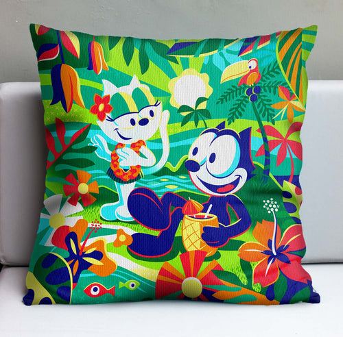 Jeff Granito's 'Tropical Xscape' Pillow Cover - Ready to Ship! (FREE SHIPPING in U.S.)