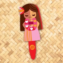 Jeff Granito's 'Hula Valentines' Metal Yard Stake Set of THREE (3) - Pre-Order