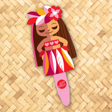 Jeff Granito's 'Hula Valentines' Metal Yard Stake Set of THREE (3) - Pre-Order