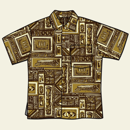 Witco Decor's 'Westenhaver Tapa' Classic Aloha Button Up-Shirt - Unisex - Pre-Order