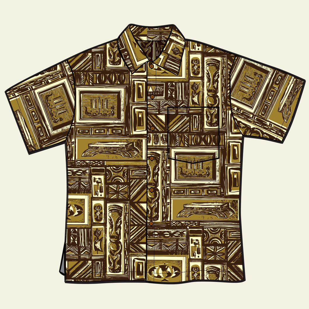 Witco Decor's 'Westenhaver Tapa' Classic Aloha Button Up-Shirt - Unisex - Pre-Order