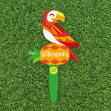 Jeff Granito's 'Birds Singing Words' Large Metal Yard Stake Set of Four (4) - Pre-Order!