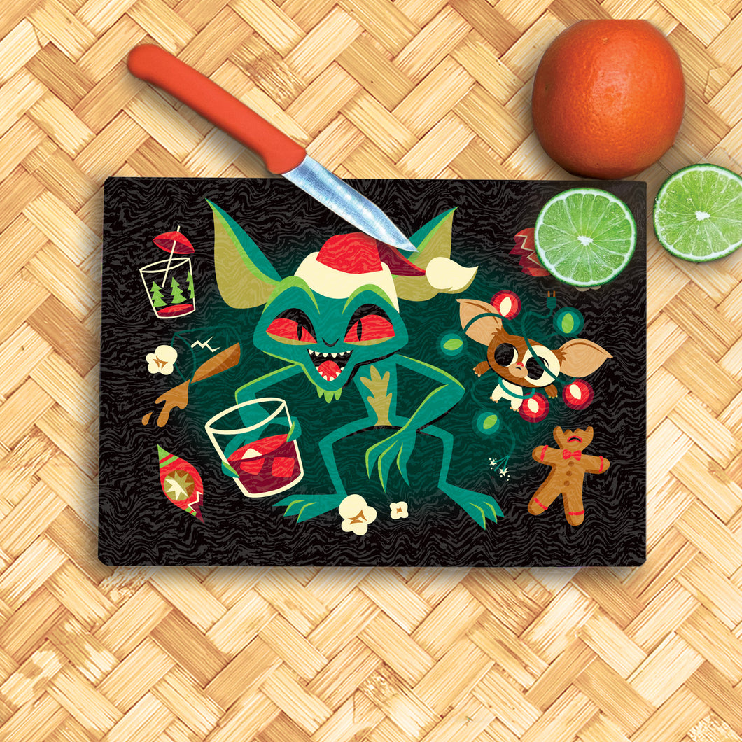 Jeff Granito's 'Wreck the Halls' Glass Cutting Board - Rolling Pre-Order / Ready to Ship!