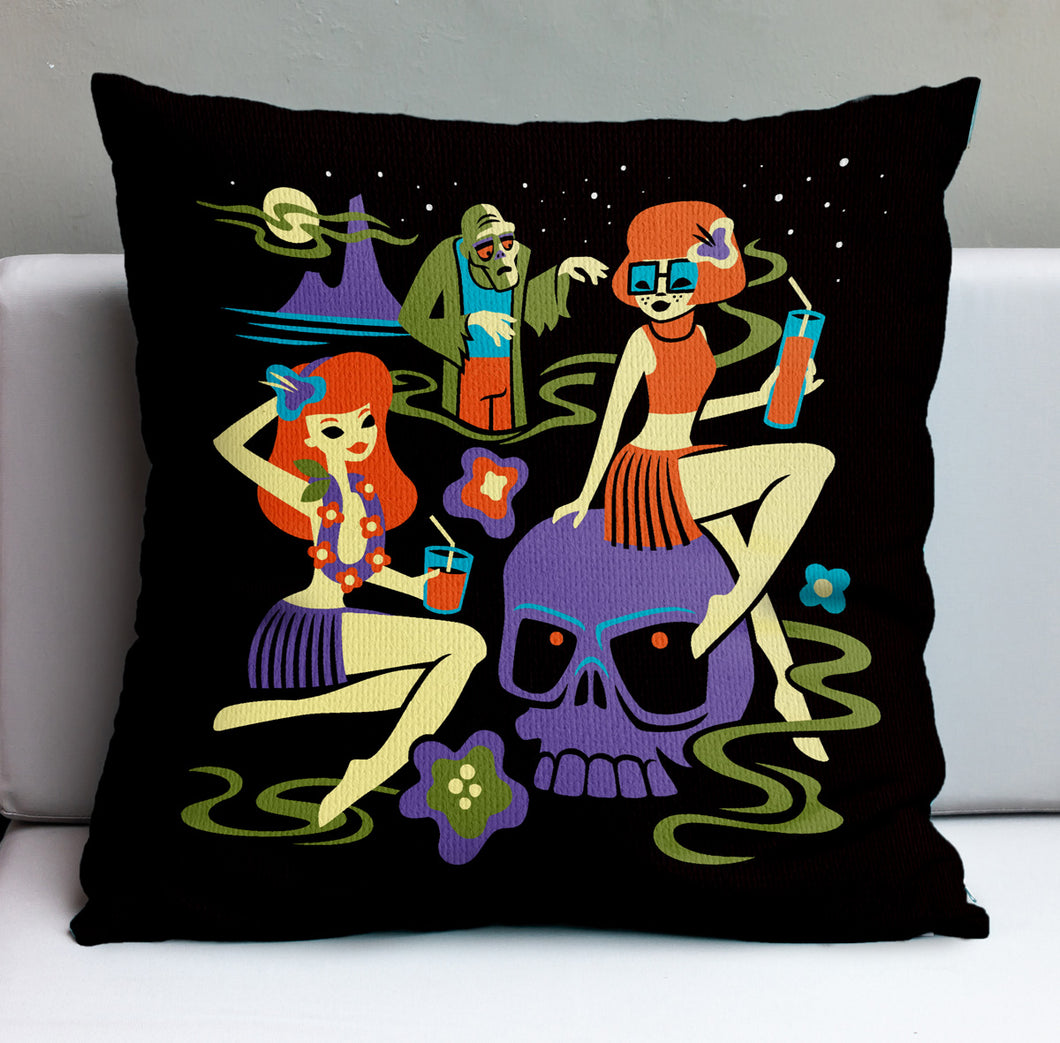 Jeff Granito's 'Zombie Hunter' Pillow Cover - Ready to Ship! (FREE SHIPPING in U.S.)