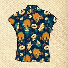 Jeff Granito's 'Pineapple Bird' Classic Aloha Button Up-Shirt - Womens - Ready to Ship