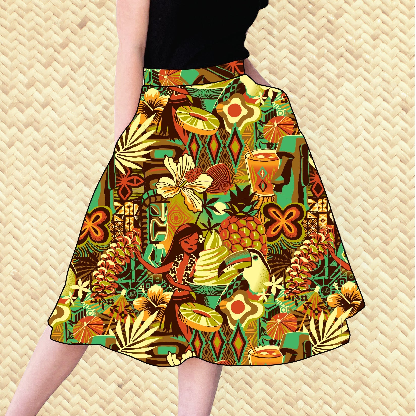 スカート THE ATTICO FW25 Python jacquard skirt (251WCS00283 227) Seas_Greetingscomps1-04.jpg?v=