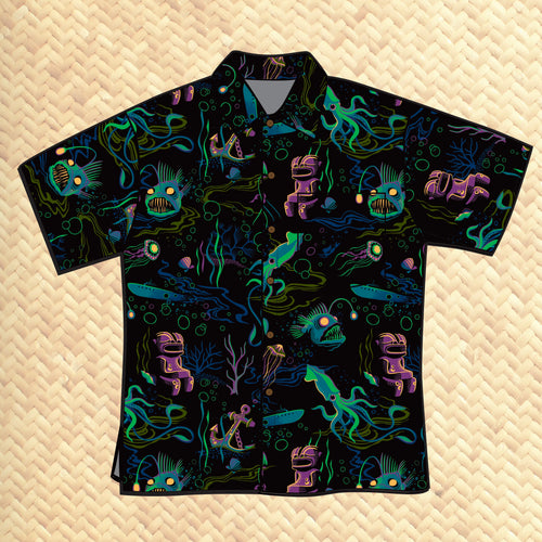 Jeff Granito's 'Dwellers of the Deep' - Classic Aloha Button Up-Shirt - Unisex - Pre-Order