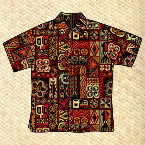 Jeff Granito's 'Geo Kapa' Classic Aloha Button Up-Shirt - Unisex - Pre-Order (FREE SHIPPING in U.S.)