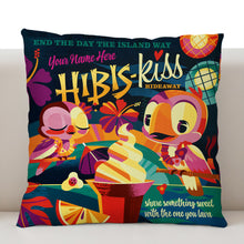 'Hibis-Kiss Hideaway' Personalized Pillow Cover - Pre Order