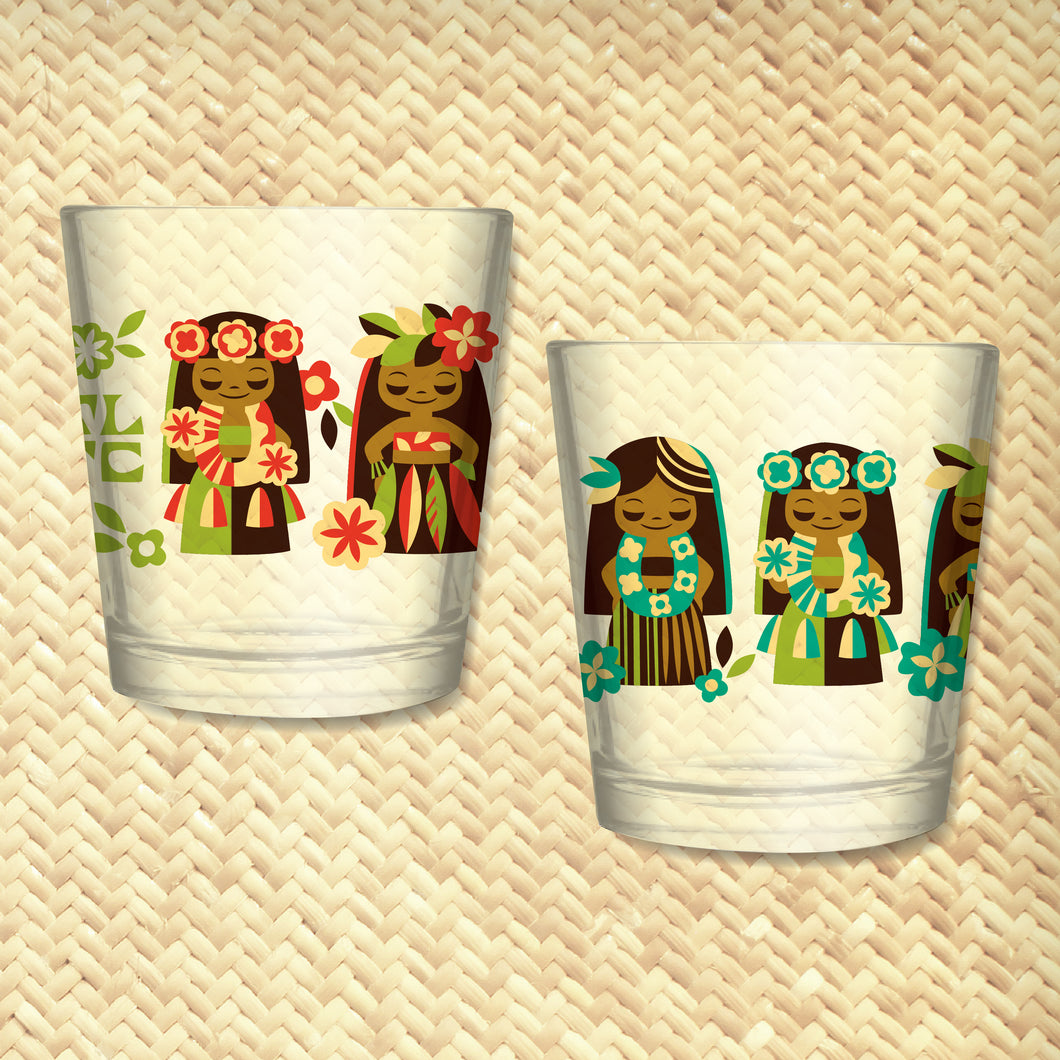 'It's A Hula World' Mai Tai Cocktail Glass - Ready to Ship!