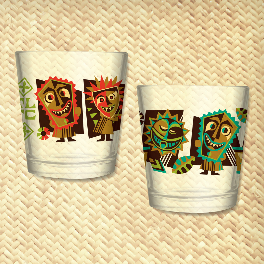 'Hula World Drummers' Mai Tai Cocktail Glass - Ready to Ship!