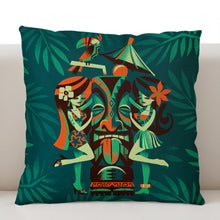 Jeff Granito's 'Menage A Tiki' Pillow Cover - Ready to Ship! (FREE SHIPPING in U.S.)