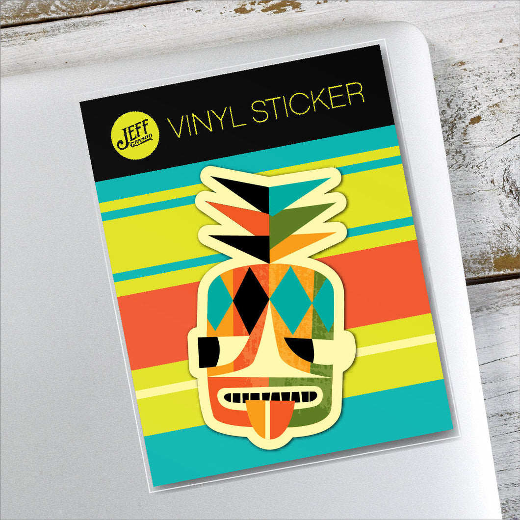 Jeff Granito's 'Pineapple Head' Vinyl Sticker - Ready to Ship!