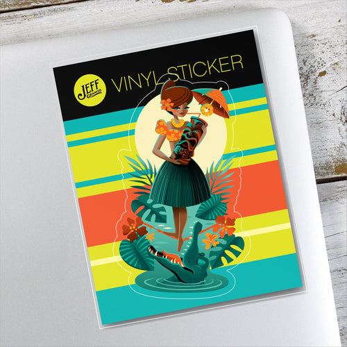 Jeff Granito's 'Tiki Croctail' Vinyl Sticker - Ready to Ship!