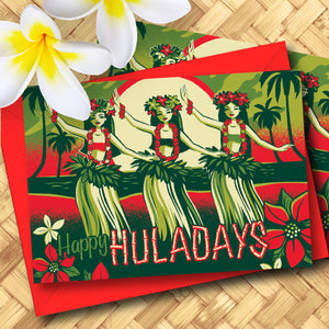 'Happy Huladays' Greeting Card Set