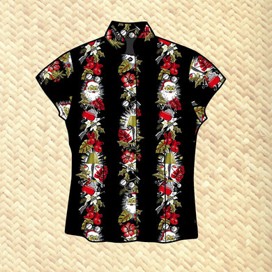 Jeff Granito's 'A Christmas' - Womens Aloha Shirt - Ready-to-Ship!
