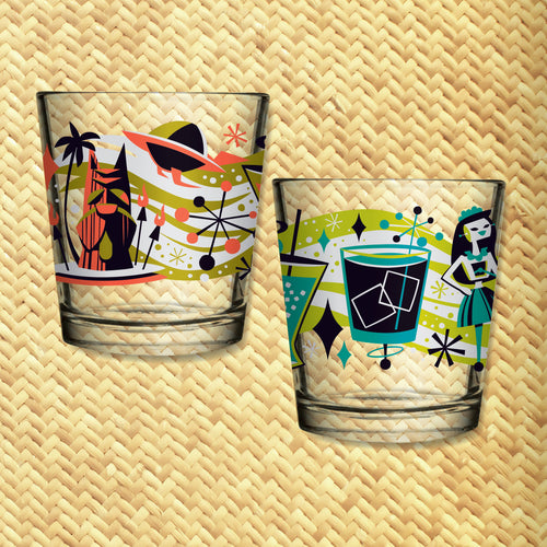 Jeff Granito's 'Cosmic Cocktails' Mai Tai Cocktail Glass (1) - Pre Order