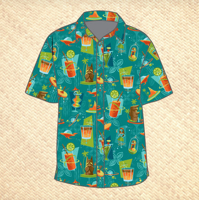 Jeff Granito's 'Cosmic Cocktails' Modern Fit with Flex Button-Up Shirt - Unisex - Pre-Order (FREE SHIPPING in U.S.)
