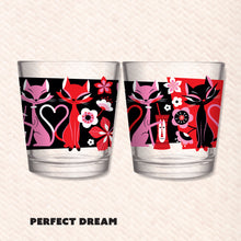 Jeff Granito's 'Love Cats' Mai Tai Cocktail Glass (1) - Ships Early February!