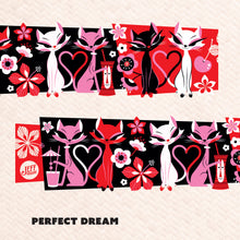 Jeff Granito's 'Love Cats' Mai Tai Cocktail Glass (1) - Ships Early February!