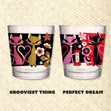 Jeff Granito's 'Love Cats' Mai Tai Cocktail Glass (1) - Ships Early February!