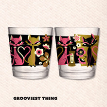 Jeff Granito's 'Love Cats' Mai Tai Cocktail Glass (1) - Ships Early February!