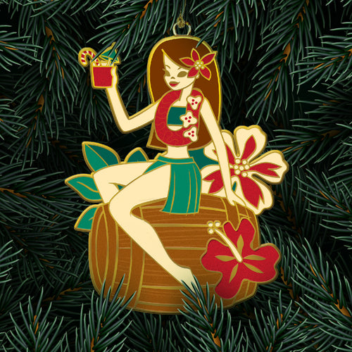 Jeff Granito's 'Christmas Vacation Hula Girl' Holiday Ornament - Rolling Pre-Order / Ready to Ship!