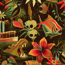 Jeff Granito's 'Piranha River Cruise' Unisex Pajama Pants - Pre-Order!