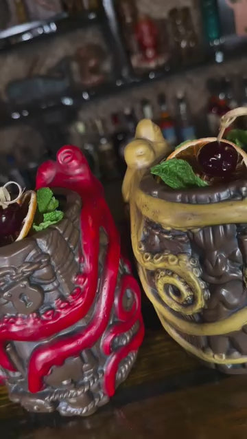 2025.02.22 PRODUCT Thors Rum Sucker Octopus Barrel Sand and Ruby Ceramic Tiki Mugs — Instagram DGZpOqvxWSu