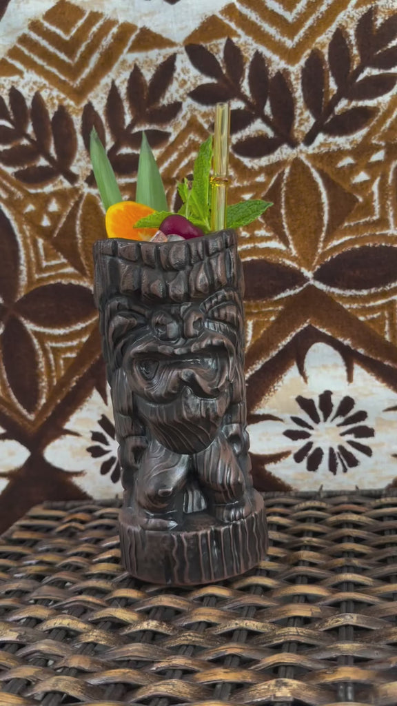 2024.05.24 PRODUCT Hoa Kahiko Ku Dark Wood Glaze Tiki Mug — Instagram C7XG7poS0DW