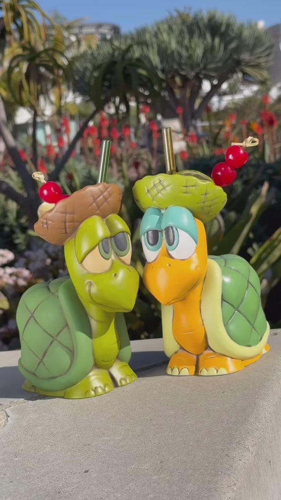 2025.01.12 PRODUCT Tiki tOnys Topsy Turvy Turtle Green Eyes and Blue Eyes Ceramic Tiki Mugs — Instagram DEvINDbSqgF