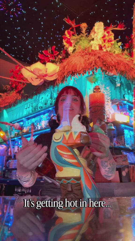 2026.10.03 PRODUCT Jeff Granitos Toucan Whip Blue Ceramic Tiki Mug Flaming Cocktail — Instagram DeDGvrAysUB