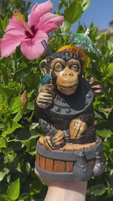 2024.08.09 PRODUCT Doug Hornes Booze Chimp Ceramic Tiki Mug — Instagram C-d6OjfgQe8