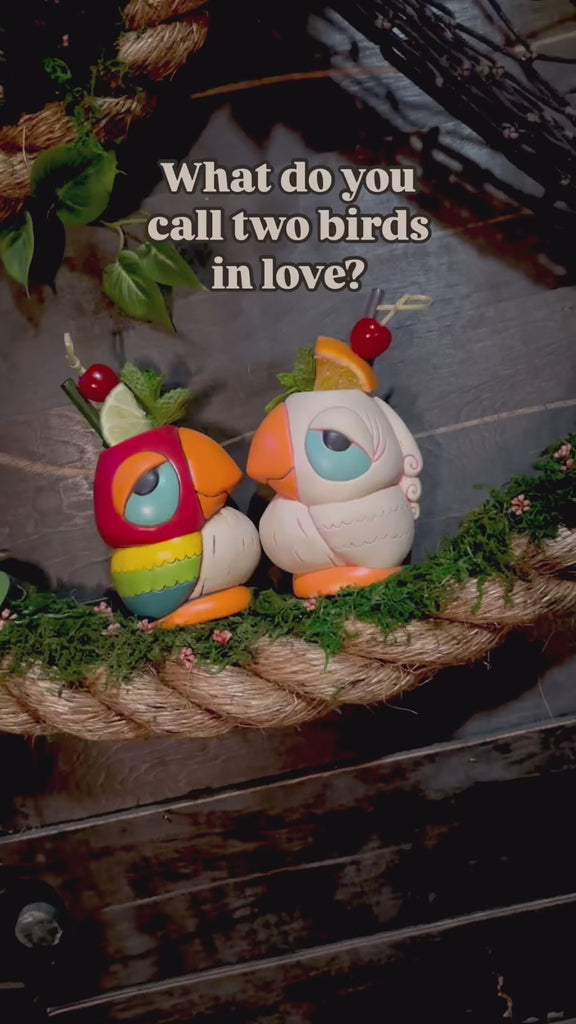 2025.02.14 PRODUCT Tiki tOnys Jose and Rosita Chirp Chirp Modern Bright Ceramic Tiki Mugs — Instagram DGEqJJ1Sh-f