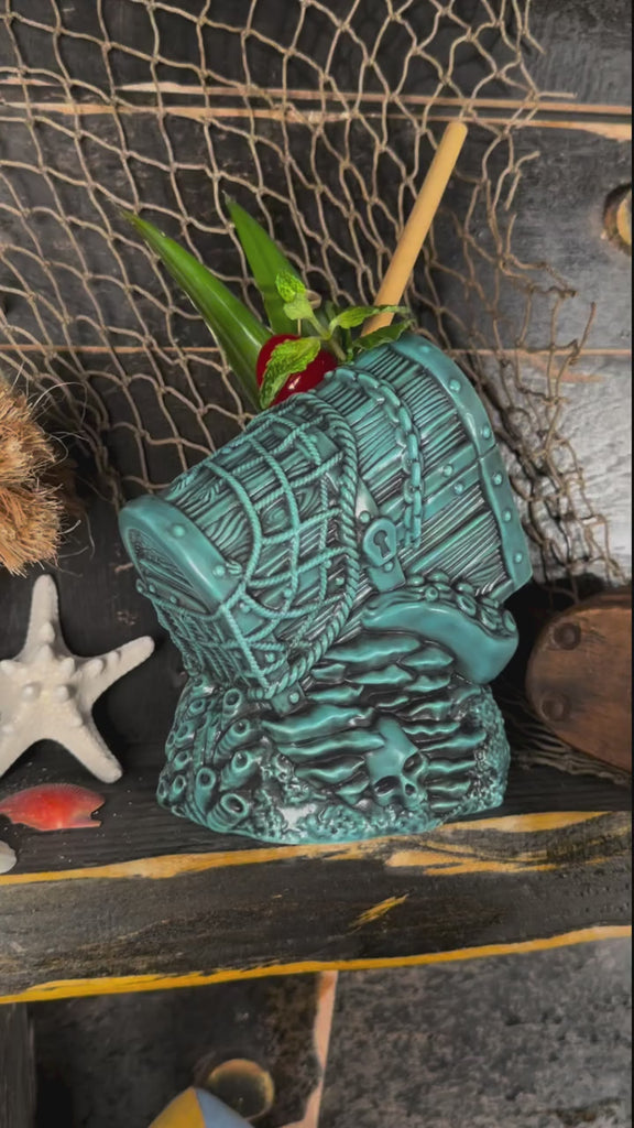 2024.03.16 PRODUCT Sunken Treasure Blue Ceramic Tiki Mug — Instagram C4liEoAPA76