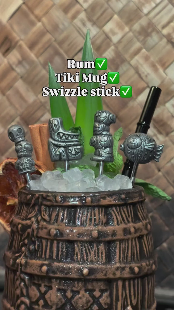 2025.12.04 PRODUCT Tiki tOnys Best of Tiki Metal Swizzle Sticks and Thors Sunken Rum Barrel Mug — Instagram DR3h-ZJkREW