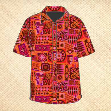 Jeff Granito's 'It's A Tiki World' Modern Fit Button-Up Shirt - Unisex - Ready to Ship!