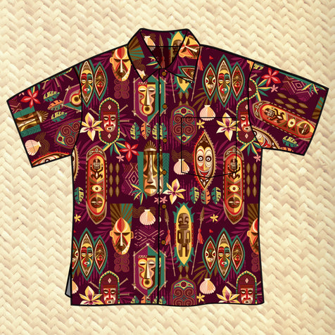 TikiLand Day 2023 'Spirit of Tiki' - Classic Aloha Button-Up Shirt - Unisex - Ready to Ship!