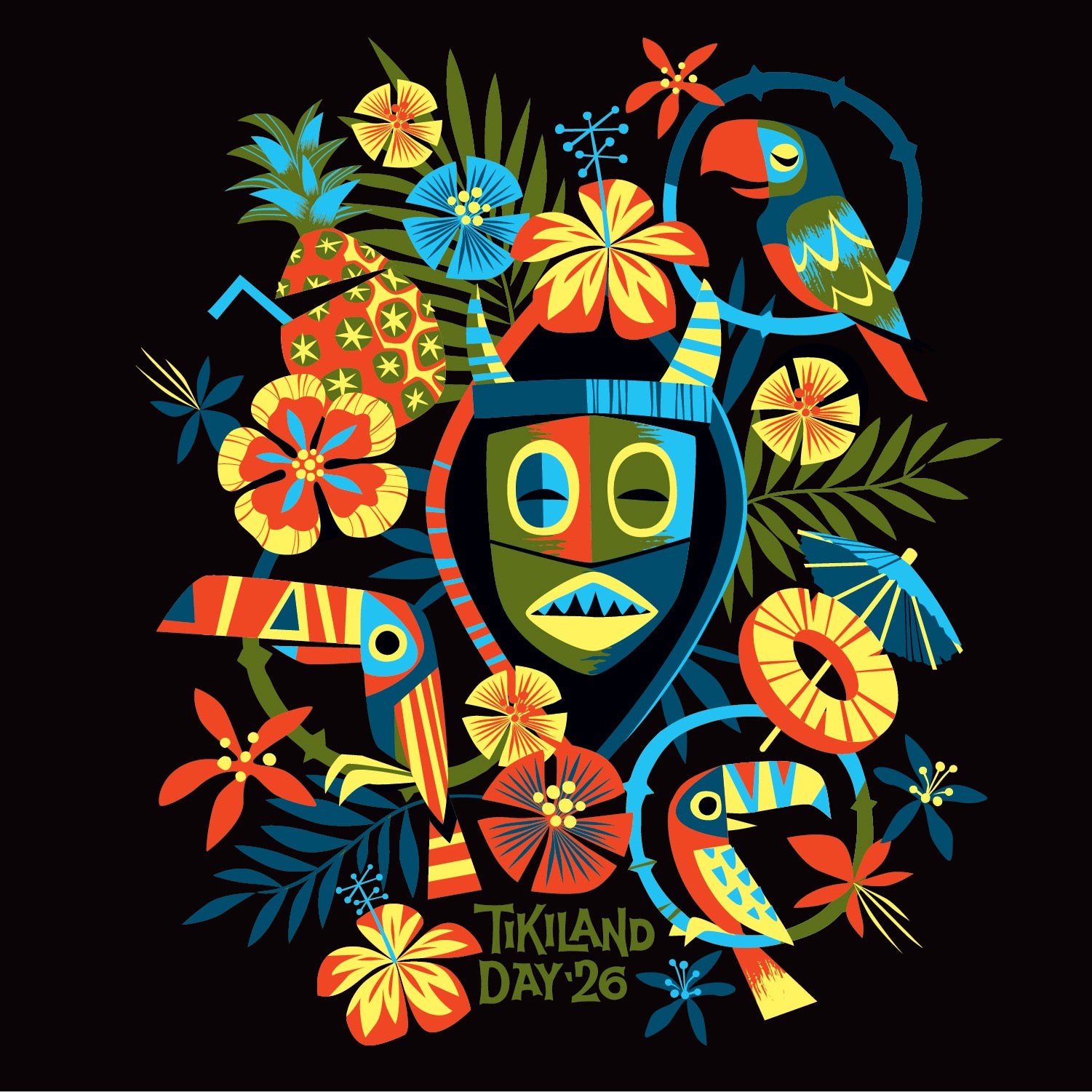 TikiLand Day 2026 'Tropic Hideaway' Women's Tee - Pre-Order