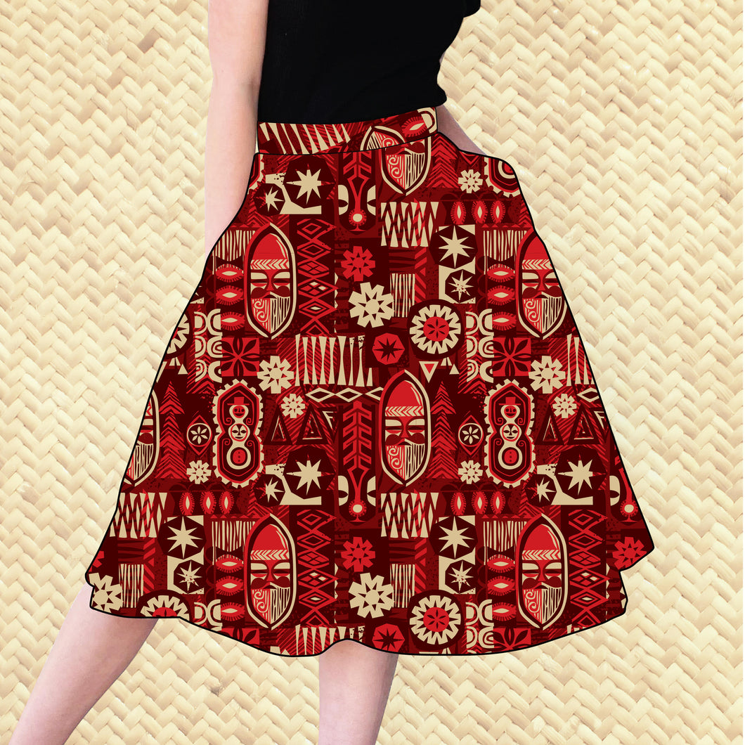 'TikiLand Holiday' - Aloha Skirt - Pre Order